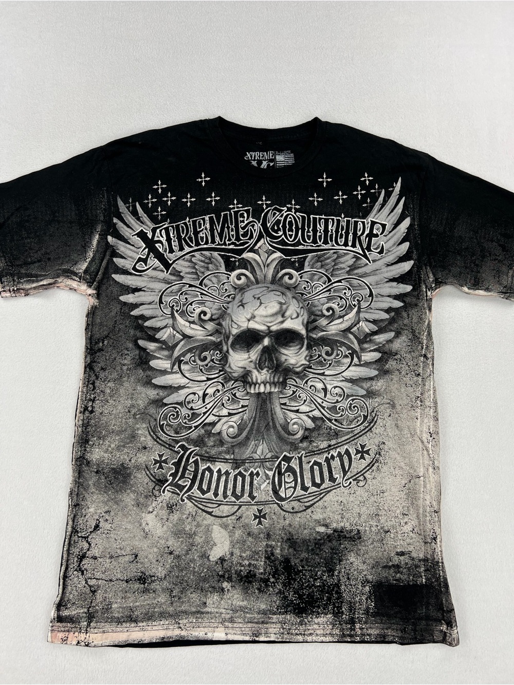 Xtreme Couture By Affliction “Shot Down” Black Mens Short Sleeve Tshirt Sz XL